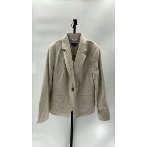 Quince 100% European Linen Structured Beige Women's Blazer
